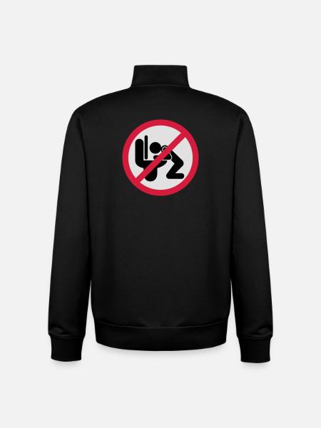 Kotzen verboten - Unisex Organic Zip Sweatshirt von Stanley/Stella - Schwarz