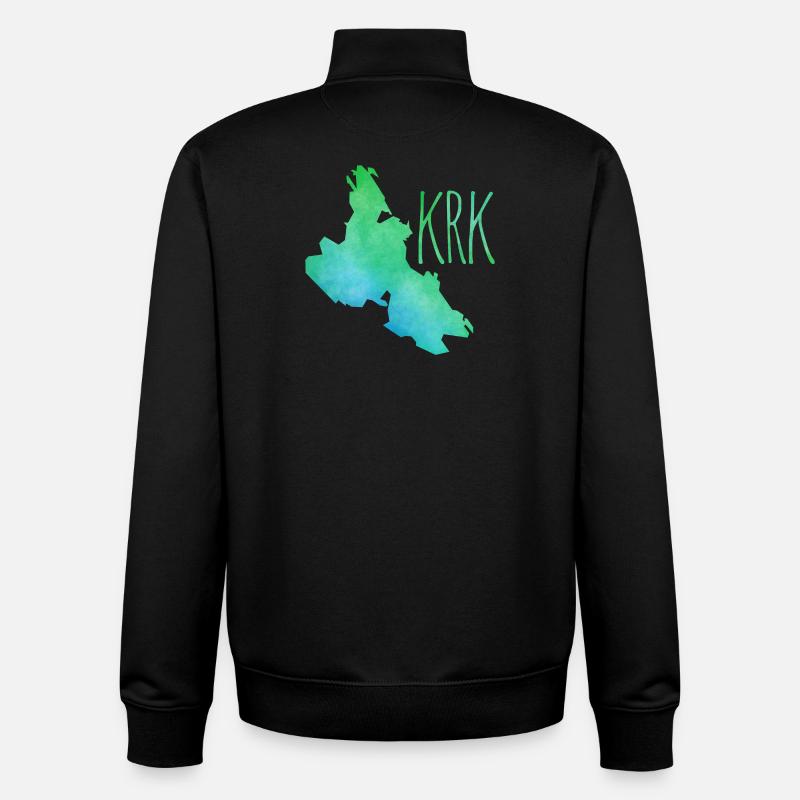 Krk - Unisex Organic Zip Sweatshirt by Stanley/Stella - black