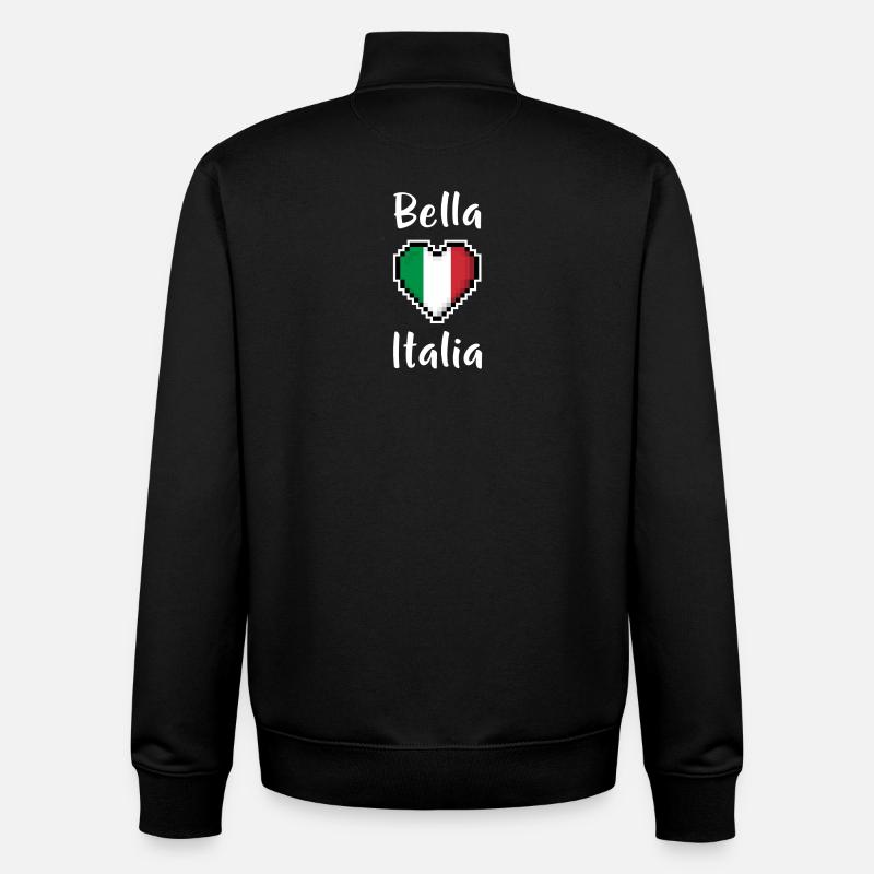 Bella Italia - Unisex Organic Zip Sweatshirt von Stanley/Stella - Schwarz