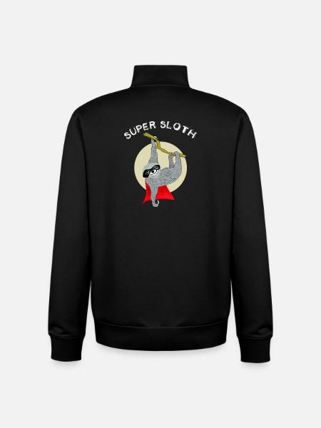 super dovendyr dovenskab nedkøling søvn doven nørd lo - Stanley/Stella unisex sweatshirt med lynlås i økologisk - sort