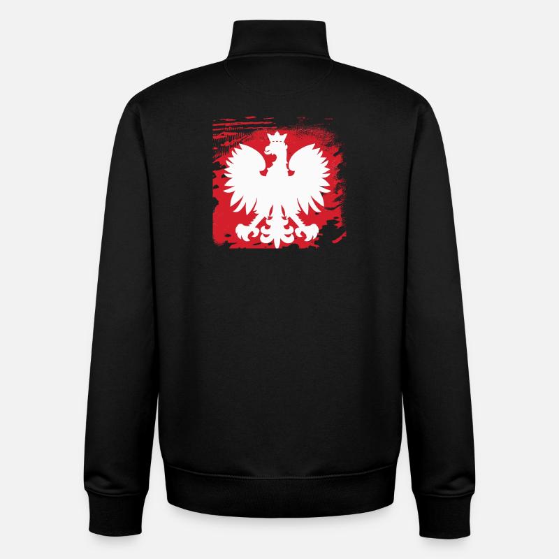 Polen - Unisex Organic Zip Sweatshirt von Stanley/Stella - Schwarz