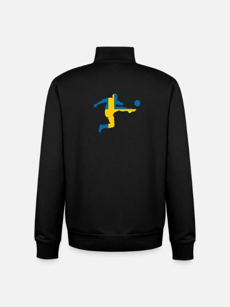 Swedish footballers - Unisex Organic Zip Sweatshirt by Stanley/Stella - black