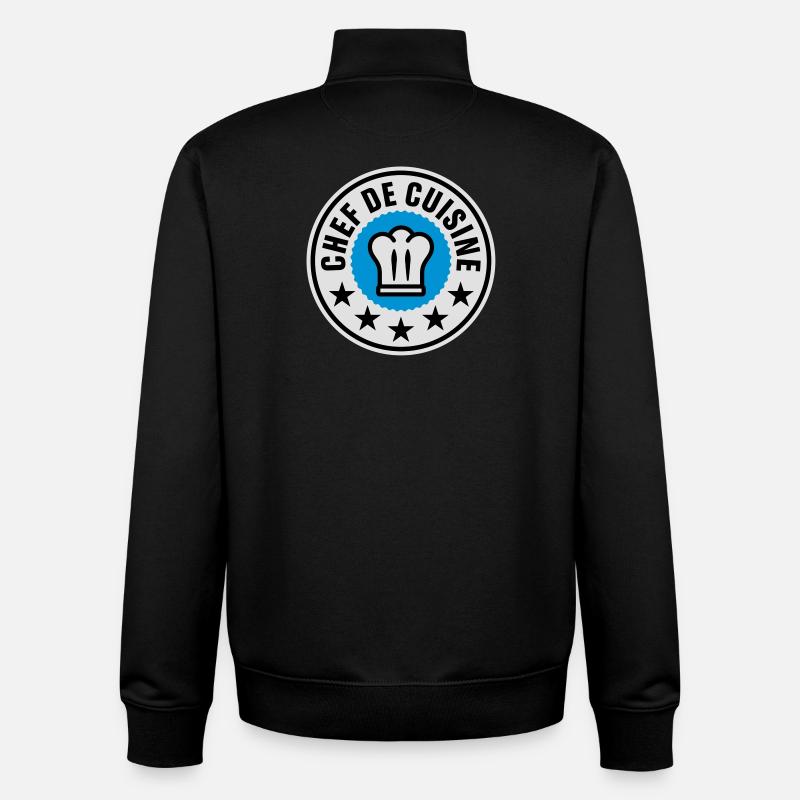 Chef de Cuisine - Unisex Organic Zip Sweatshirt von Stanley/Stella - Schwarz