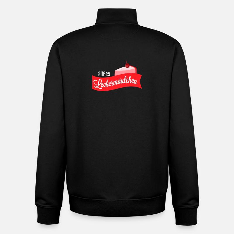Süßes Leckermäulchen - Süßigkeitenshirt - Unisex Organic Zip Sweatshirt von Stanley/Stella - Schwarz