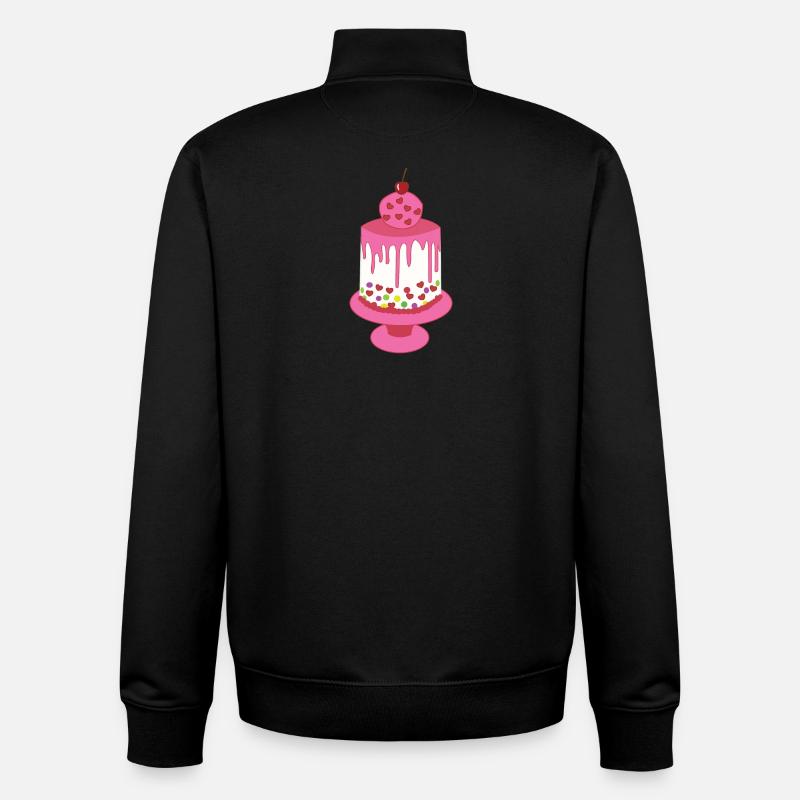 cake - Unisex Organic Zip Sweatshirt by Stanley/Stella - black