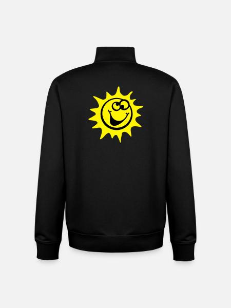 sun 2c comic style - Unisex Organic Zip Sweatshirt by Stanley/Stella - black