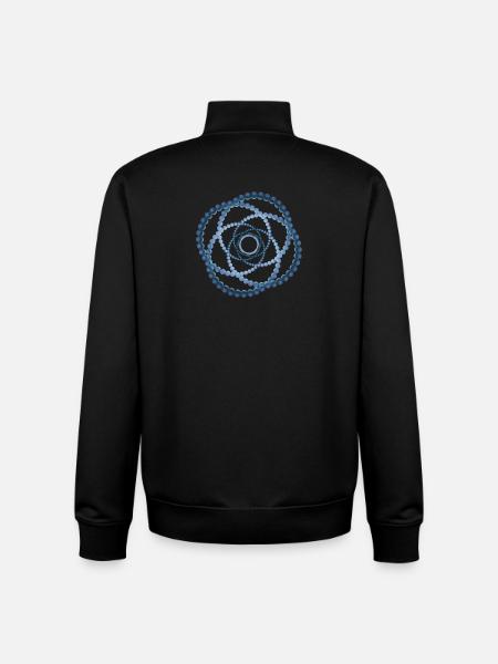 atom - cellular six - Unisex Organic Zip Sweatshirt by Stanley/Stella - black