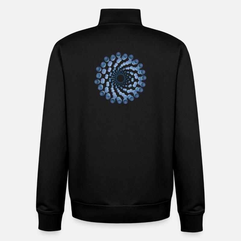 atom cellular nine - Unisex Organic Zip Sweatshirt von Stanley/Stella - Schwarz