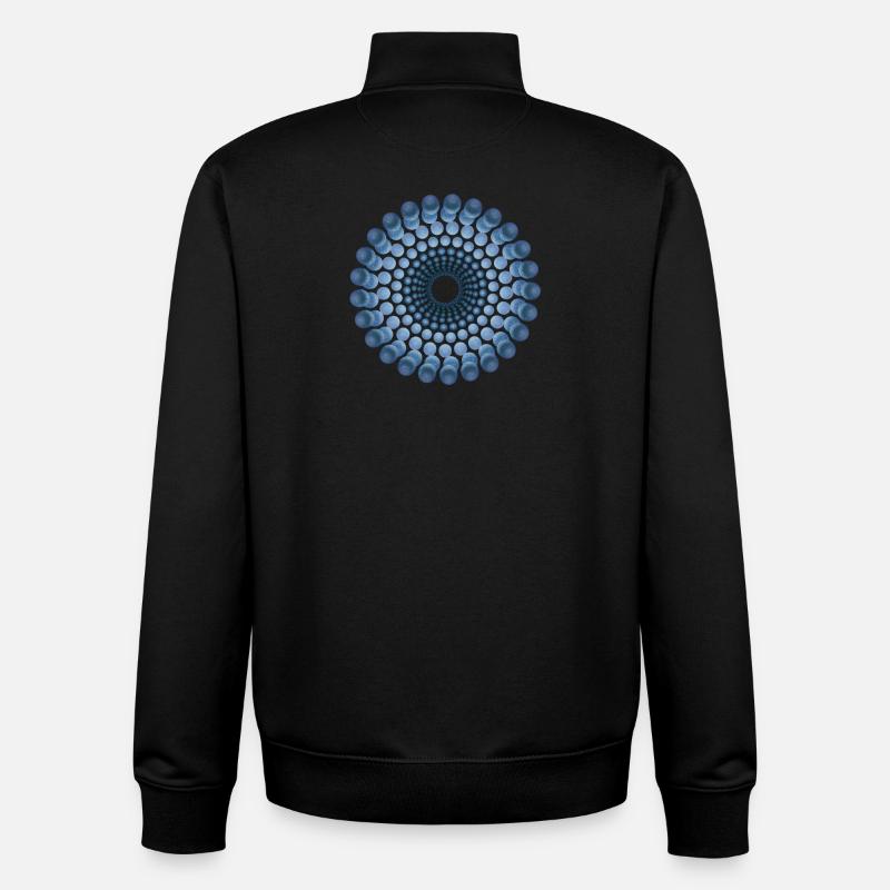 Atom Cellular ten - Unisex Organic Zip Sweatshirt von Stanley/Stella - Schwarz