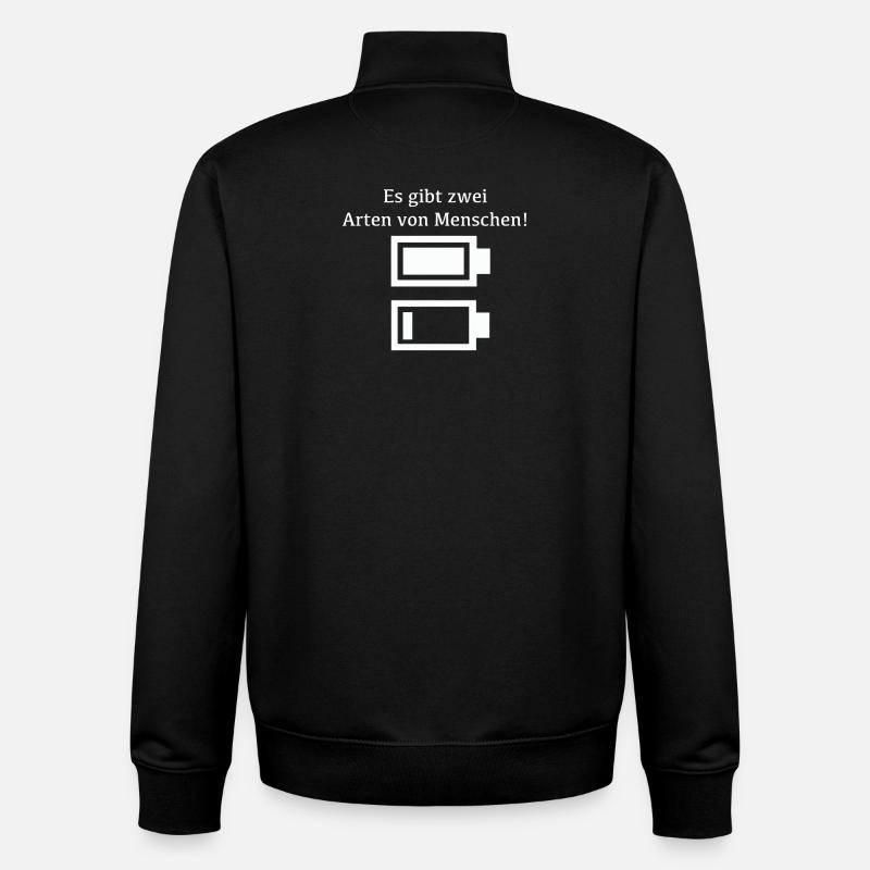 Lustig Cool Funny - Unisex Organic Zip Sweatshirt von Stanley/Stella - Schwarz