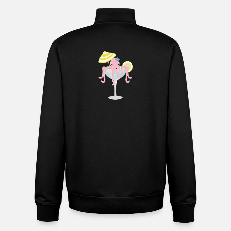 Oktopus - Unisex Organic Zip Sweatshirt von Stanley/Stella - Schwarz