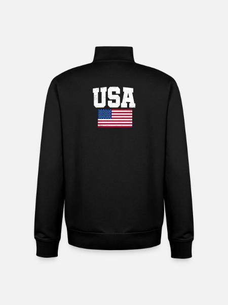 États-Unis - Sweat zippé unisexe en coton bio Stanley/Stella - noir