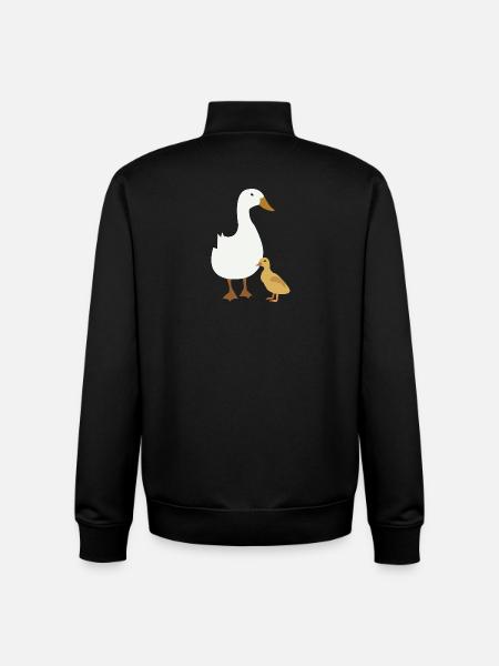 Ente - Unisex Organic Zip Sweatshirt von Stanley/Stella - Schwarz
