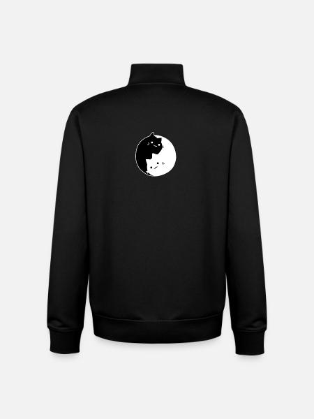 Cat Karma - Unisex Organic Zip Sweatshirt by Stanley/Stella - black