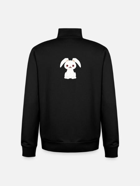 Rabbit Bunny Rabbit Bunny Rabbit - Unisex Organic Zip Sweatshirt by Stanley/Stella - black