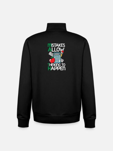 mathematics - Unisex Organic Zip Sweatshirt by Stanley/Stella - black