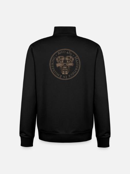 AWO 425 - masterpiece in engineering - brown - Unisex Organic Zip Sweatshirt by Stanley/Stella - black