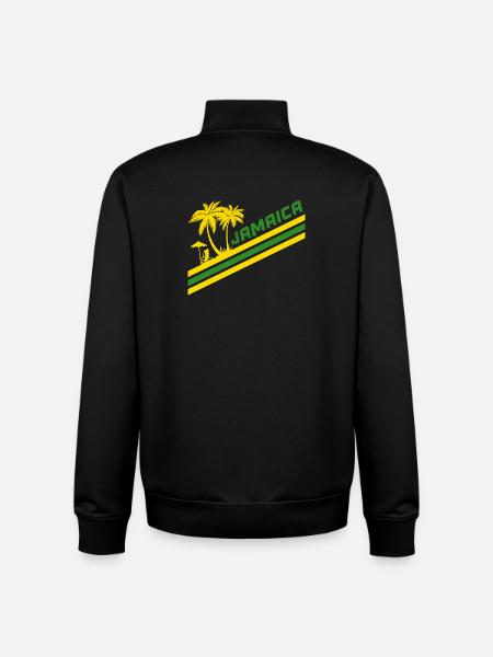 Jamaica Palms / Gift Caribbean - Unisex Organic Zip Sweatshirt by Stanley/Stella - black