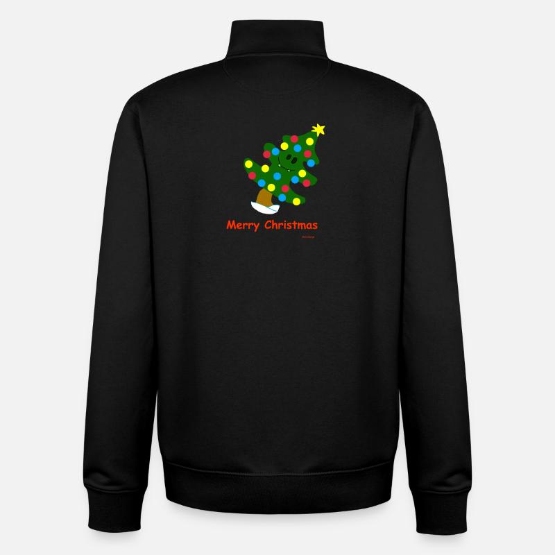 Weihnachtsbaum / Christmas Tree - Unisex Organic Zip Sweatshirt von Stanley/Stella - Schwarz