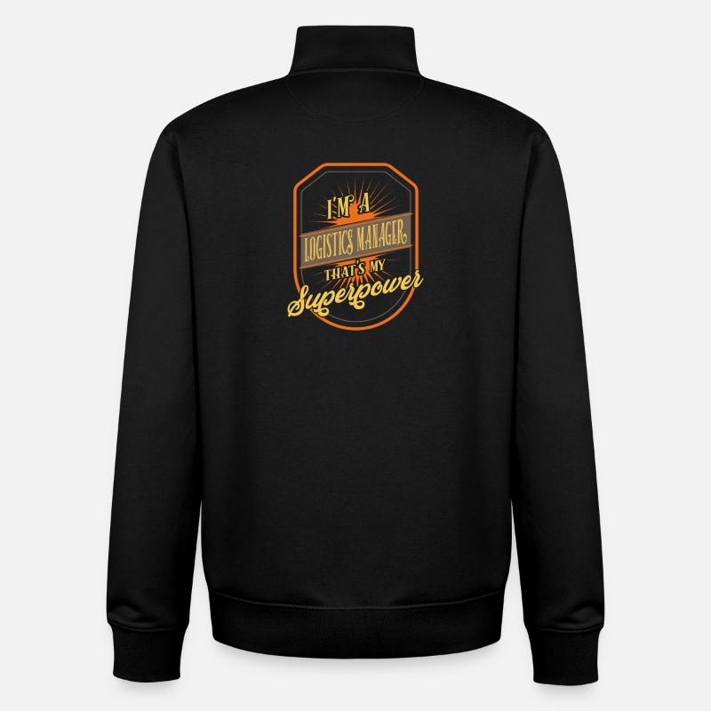 Responsable logistique - Sweat zippé unisexe en coton bio Stanley/Stella - noir