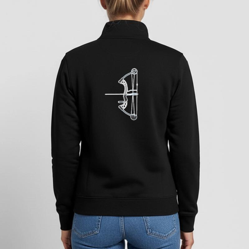 Bogenschießen Compoundbogen Unisex Organic Zip Sweatshirt von Stanley/Stella