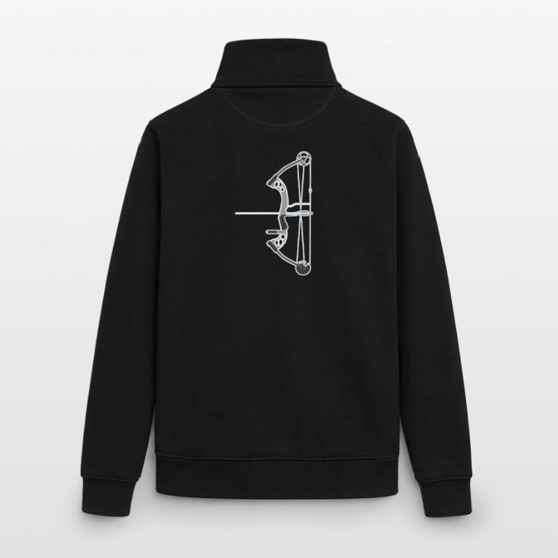 Bogenschießen Compoundbogen Unisex Organic Zip Sweatshirt von Stanley/Stella