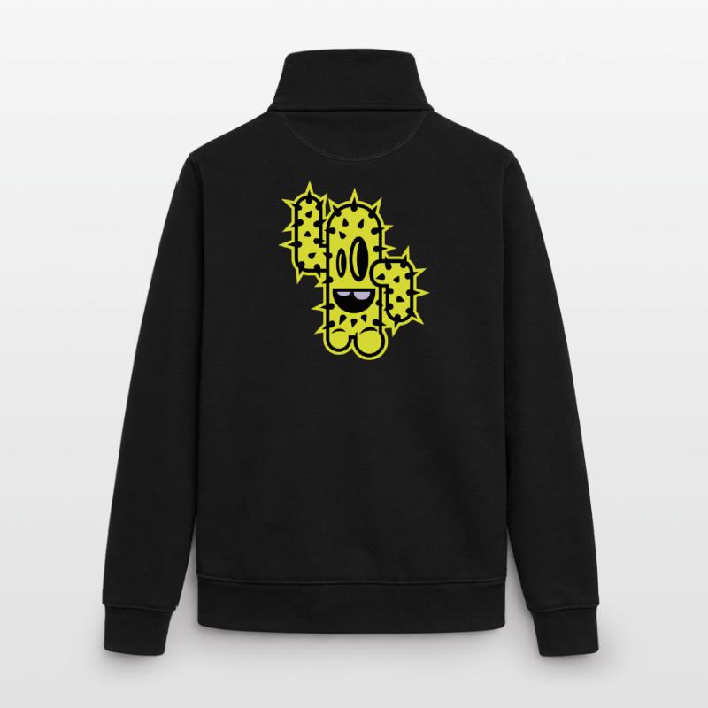 kaktus high five comic Unisex Organic Zip Sweatshirt von Stanley/Stella
