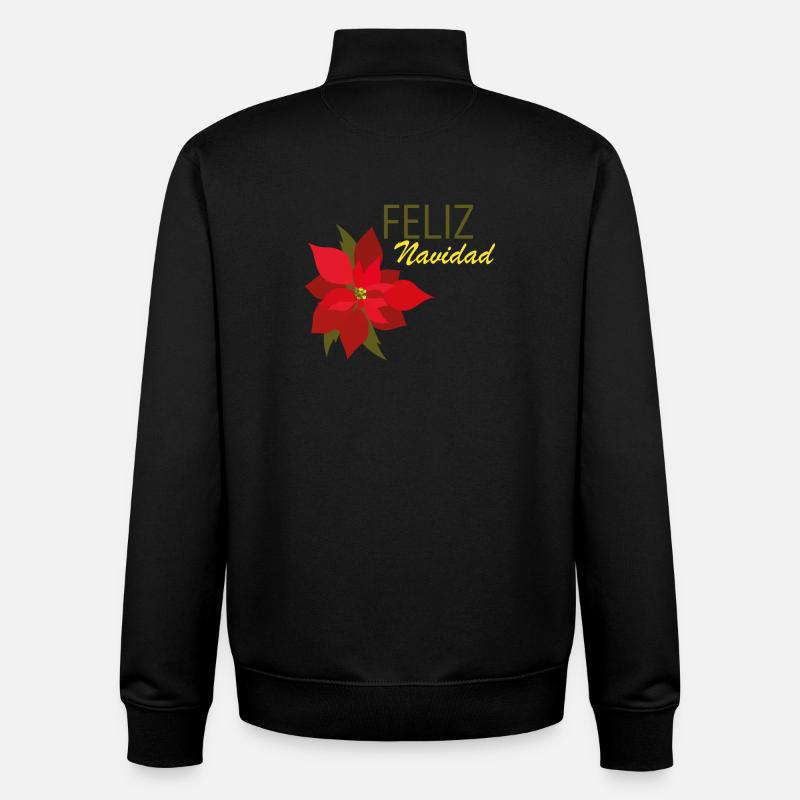 Feliz Navidad - Unisex Organic Zip Sweatshirt von Stanley/Stella - Schwarz