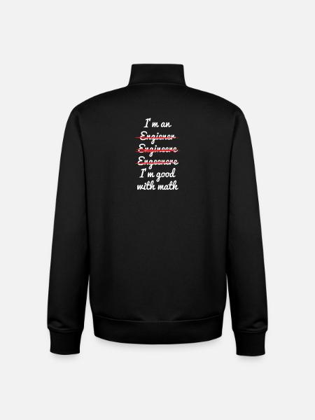 math - Sweat zippé unisexe en coton bio Stanley/Stella - noir