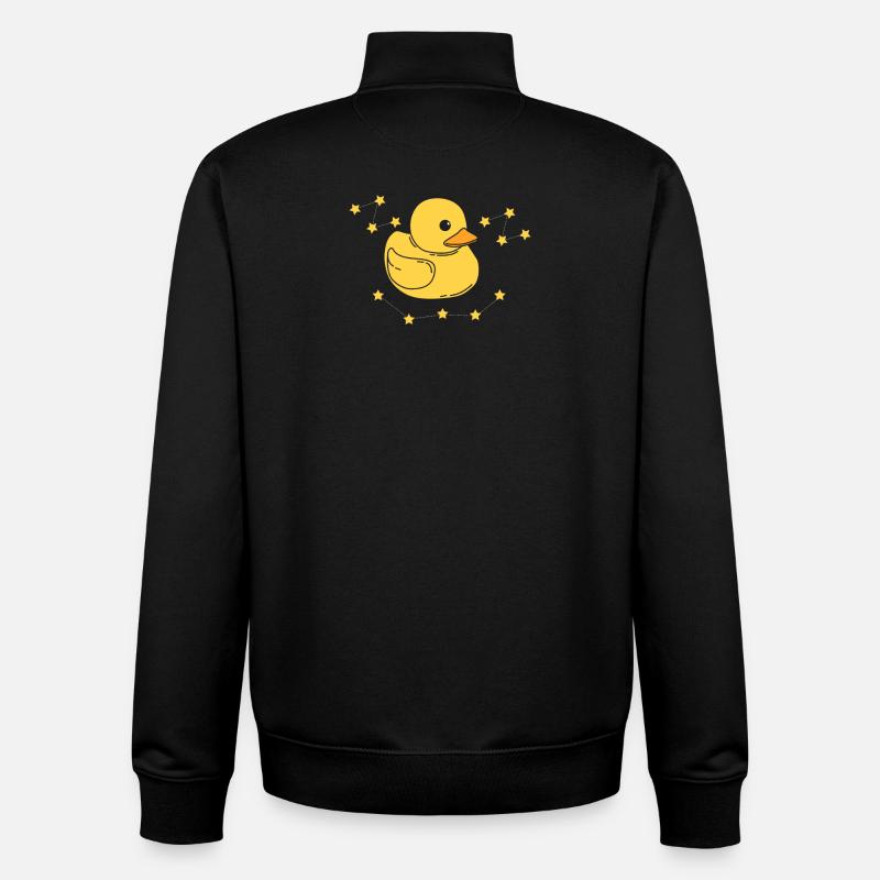 Badeente Ente Gummiente - Unisex Organic Zip Sweatshirt von Stanley/Stella - Schwarz