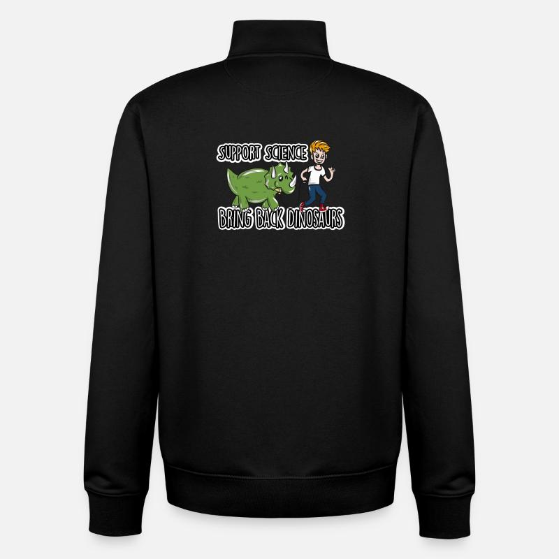 Wissenschaft - Unisex Organic Zip Sweatshirt von Stanley/Stella - Schwarz