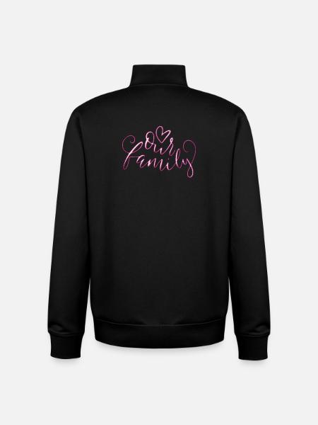 Our Family - Unisex Organic Zip Sweatshirt von Stanley/Stella - Schwarz