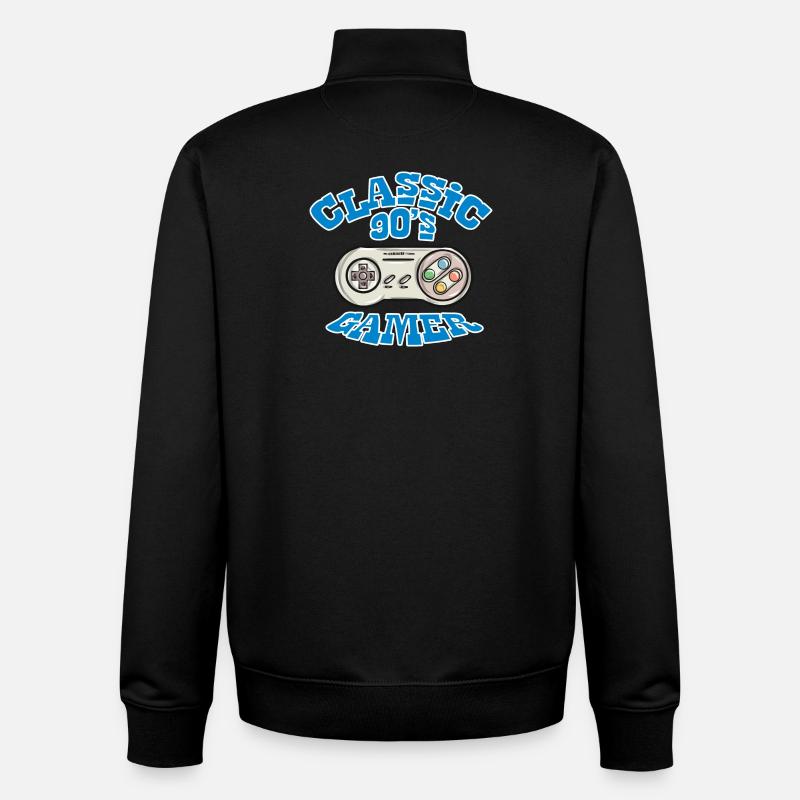 Game Zocken Geschenk - Unisex Organic Zip Sweatshirt von Stanley/Stella - Schwarz