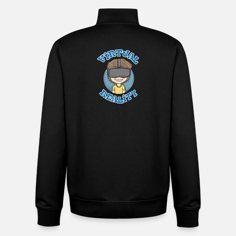Cadeau de jeu - Sweat zippé unisexe en coton bio Stanley/Stella - noir