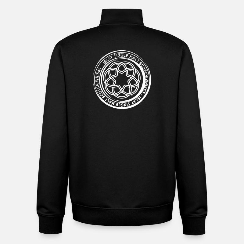Islay Scotch Whiskey - Whiskey Design - Unisex Organic Zip Sweatshirt by Stanley/Stella - black