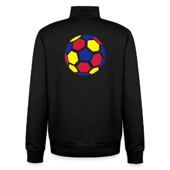 Balle colombie - Sweat zippé unisexe en coton bio Stanley/Stella - noir - Dos - AI Model Male 185 light (185cm)