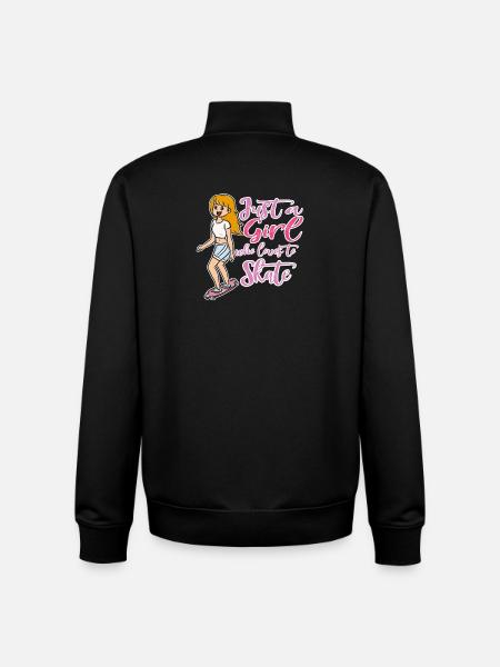 skateboard - Unisex Organic Zip Sweatshirt by Stanley/Stella - black