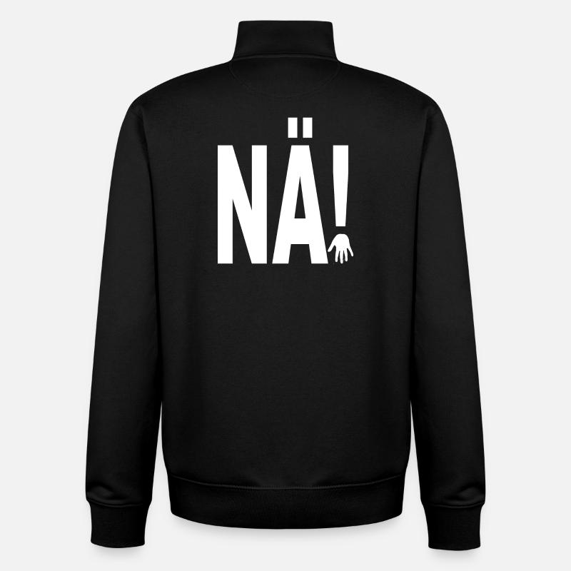NÄ! - Unisex Organic Zip Sweatshirt by Stanley/Stella - black