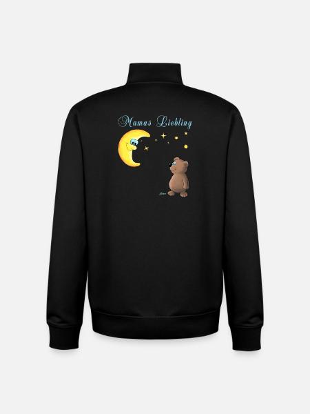 Mom's favorite - Unisex Organic Zip Sweatshirt by Stanley/Stella - black