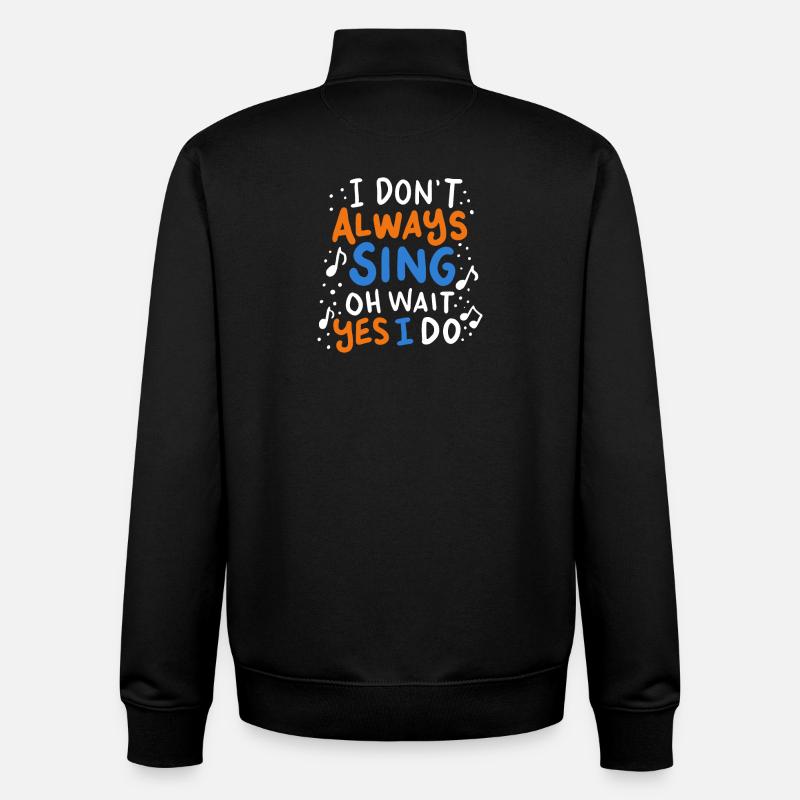 Sänger - Unisex Organic Zip Sweatshirt von Stanley/Stella - Schwarz