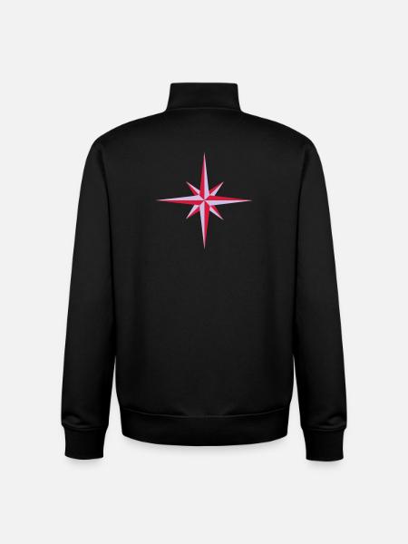 Compass - Unisex Organic Zip Sweatshirt by Stanley/Stella - black