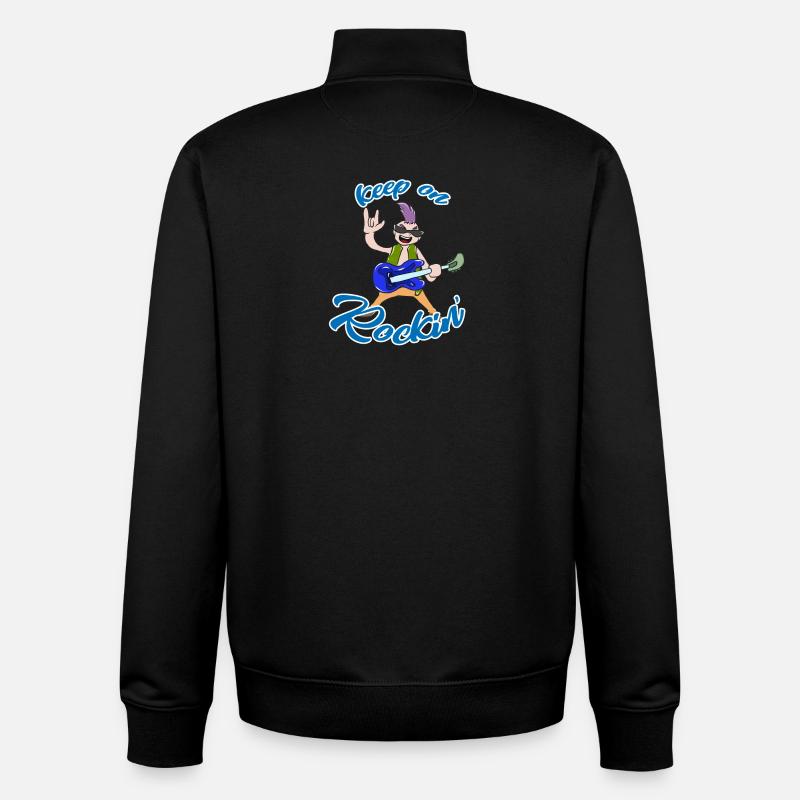 Rock 'n' Roll - Unisex Organic Zip Sweatshirt von Stanley/Stella - Schwarz