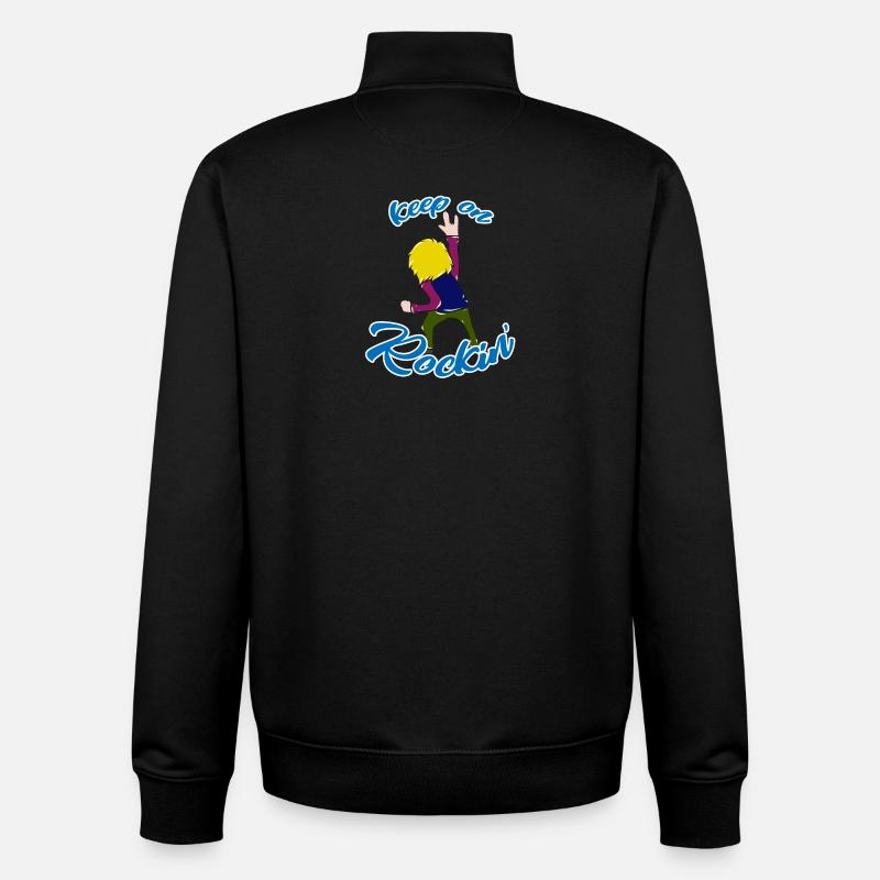 Rock 'n' Roll - Unisex Organic Zip Sweatshirt von Stanley/Stella - Schwarz