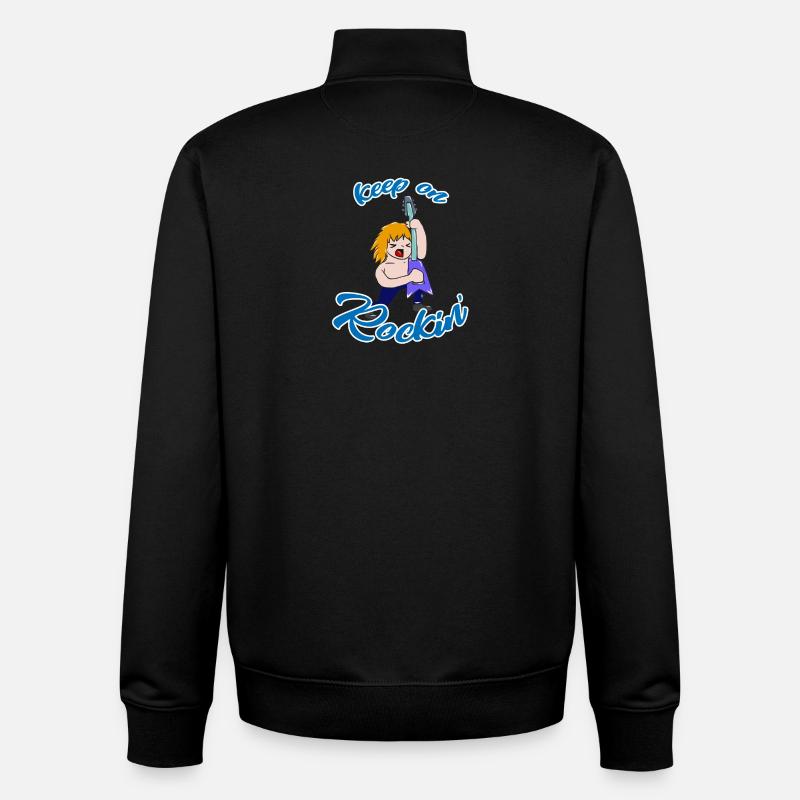 Rock 'n' Roll - Unisex Organic Zip Sweatshirt von Stanley/Stella - Schwarz