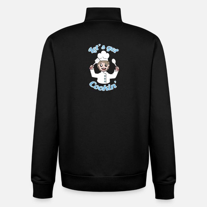 Lass uns kochen! - Unisex Organic Zip Sweatshirt von Stanley/Stella - Schwarz