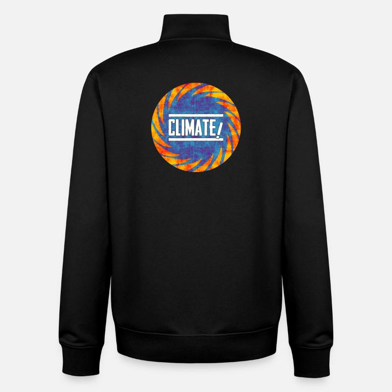 Klimawandel Protest Design - Unisex Organic Zip Sweatshirt von Stanley/Stella - Schwarz