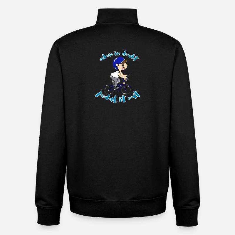 Fahrrad Sport - Unisex Organic Zip Sweatshirt von Stanley/Stella - Schwarz