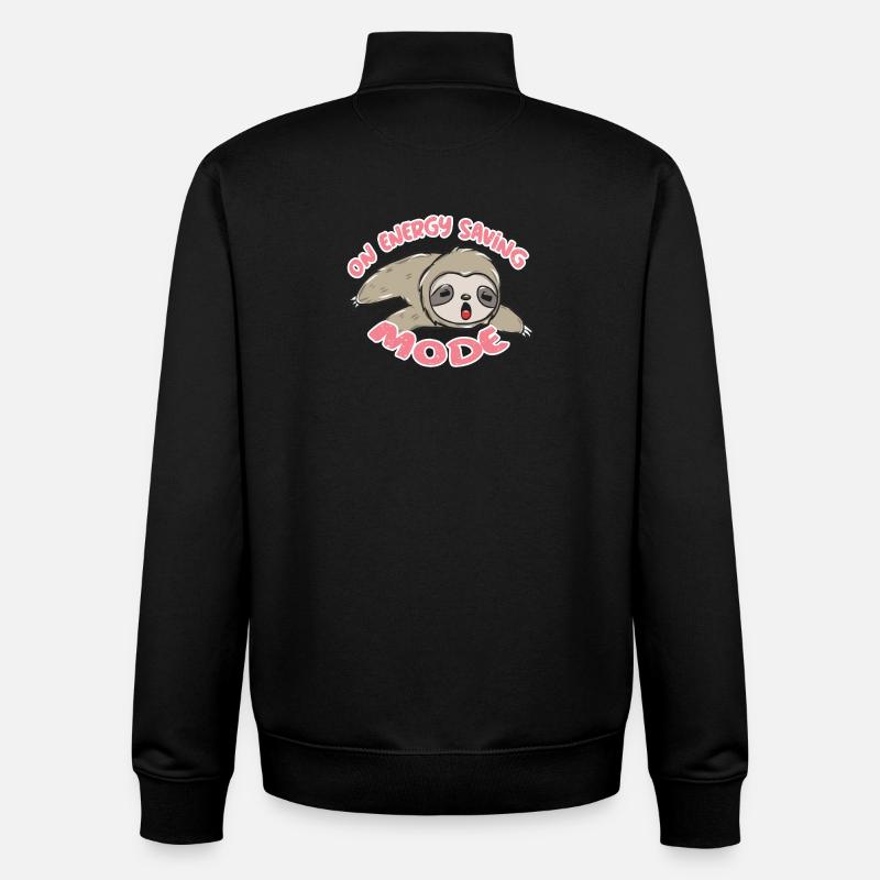 Pyjama Faultier - Unisex Organic Zip Sweatshirt von Stanley/Stella - Schwarz