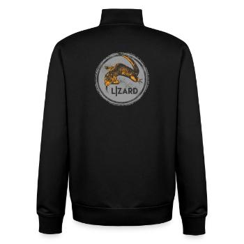 Kreativer Echsen-Illustrationsdruck - Unisex Organic Zip Sweatshirt von Stanley/Stella - Schwarz - Hinten - AI Model Male 185 light (185cm)