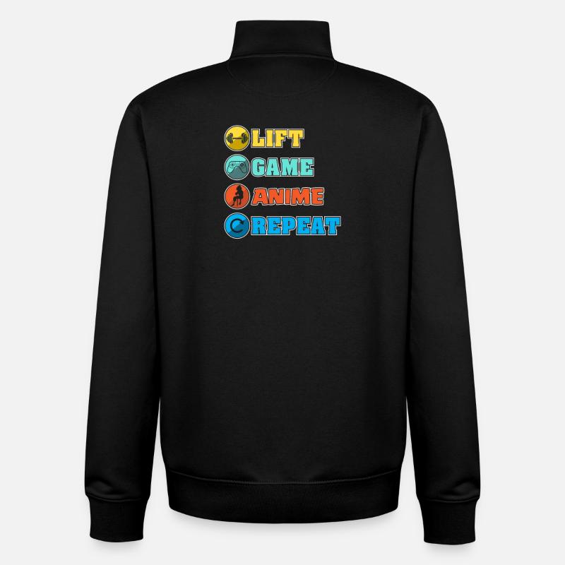 Anime - Unisex Organic Zip Sweatshirt von Stanley/Stella - Schwarz